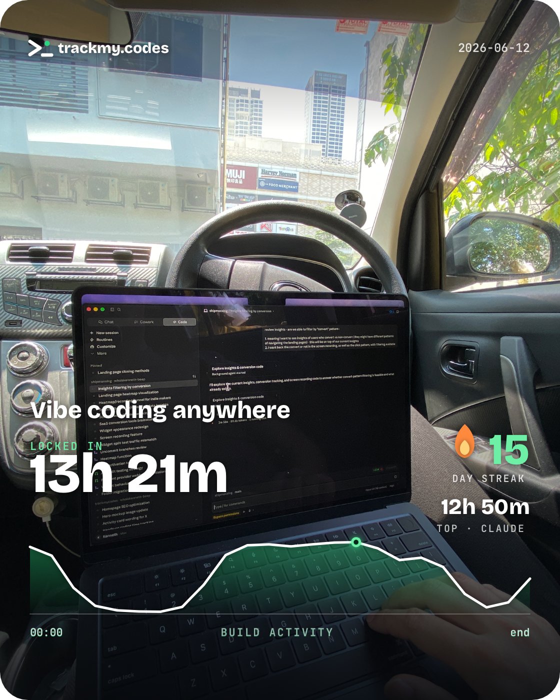 trackmy.codes share card posted by Kenneth Foo